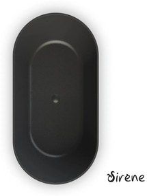 SIRENE Cusco Cast Marble Μπανιέρα ελεύθερης τοποθέτησης Black matt 330L