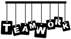 Διακοσμητικό Τοίχου Teamwork 899SKL2566 70x35cm Black Wallity Μέταλλο