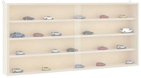 vidaXL Ξύλινη συλλεκτική βιτρίνα με πόρτες 80x8,5x37 εκ.