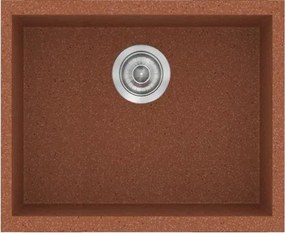 Νεροχύτης Κουζίνας Sanitec Classic 341 Ένθετος 50x40 εκ. - Granite Terracotta