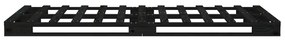 vidaXL 820387  Καναπές από Παλέτες Μαύρο 100 x 200εκ. Μασίφ Ξύλο Πεύκου