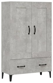 vidaXL Ντουλάπι Γκρι Σκυροδέματος 70x31x115 εκ. από Επεξεργασμένο Ξύλο