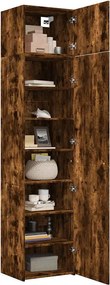 vidaXL Ντουλάπι Αποθήκευσης Στενό Δρυς 50x42,5x225 εκ. Επεξεργ. Ξύλο