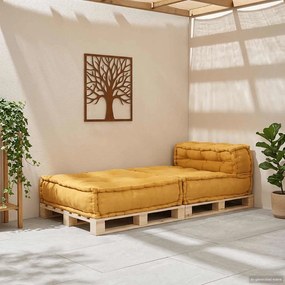 vidaXL Μοντέρνο Καναπέ Κίτρινο 70x70x54 Υφασμάτινο