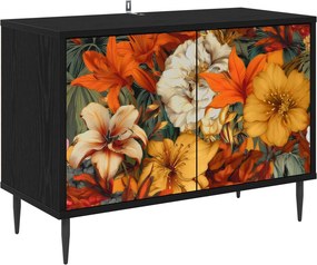 vidaXL Ντουλάπι TV GENNEP 69 x 33 x 50,5 εκ. Μαύρη Δρυς