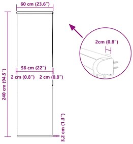 ΚΟΥΡΤΙΝΑ ΜΠΑΝΙΟΥ ΡΟΛΟ ΚΑΣΕΤΑ 60X240ΕΚ. ΠΛΑΤΟΣ ΥΦΑΣΜΑΤΟΣ 56ΕΚ. 4014942