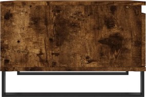 vidaXL Τραπεζάκι Σαλονιού Καπνιστή Δρυς 55x55x36,5εκ. Επεξεργασμ. Ξύλο