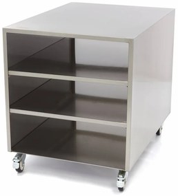 Stainless Steel Machine Table - 60 x 80cm - 120kg Load Capacity - on Wheels