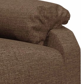 vidaXL Πολυθρόνα Ανακλινόμενη Καφέ Υφασμάτινη