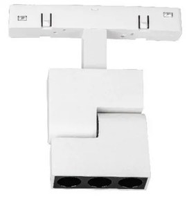 Σποτ Ράγας Led Ento VK/04630/TR/DA/1/W/W Στρογγυλής Μαγνητικής Ράγας Dali 48V 3000K 6W 460lm Για Διάμετρο 1m White VKLed