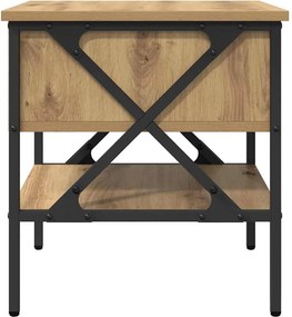 vidaXL Κομοδίνο με συρτάρι artisan δρυς 40 x 42 x 45 εκ.