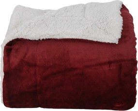 vidaXL Κουβέρτα Βεραμάν Κόκκινο 240 x 270 εκ. Μαλλί