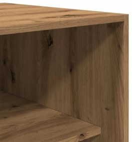 vidaXL Ντουλάπα Αρτισιανή Δρυς 80x50x200εκ από Επεξεργασμένο Ξύλο