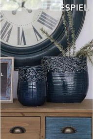 Διακοσμητικό Βάζο Espiel Fishes Blue PIM145