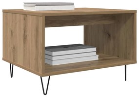 vidaXL Τραπεζάκι σαλονιού artisan δρυς 60 x 50 x 40 εκ