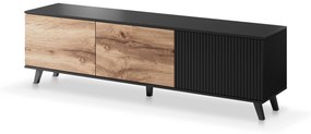 RANDOM RTV-2 TV-stand, color: wotan oak/black DIOMMI V-PL-RANDOM-RTV-2