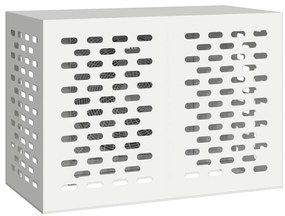 vidaXL Κάλυμμα κλιματιστικού Λευκό 100 x 50 x 70 cm Ατσάλι