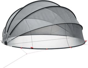 vidaXL Θόλος πισίνας 430 x 430 x 210 εκ. Μαύρο