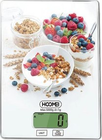 Hoomei HM-1210A Ψηφιακή Ζυγαριά Κουζίνας 1gr/5kg Πολύχρωμη