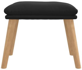 vidaXL Υποπόδιο Μαύρο 45 x 29,5 x 39 εκ. Βελούδινο