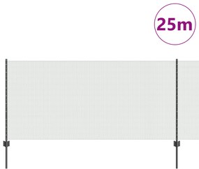 vidaXL Σετ Φράκτη  Σετ των 2 Γκρι Μέταλλο 25 x 1 μ. Ανθεκτικό