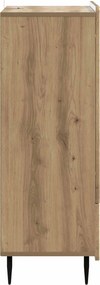 vidaXL Πλαϊνό γραφείο Artisan Δρυς 66 x 34,5 x 97 εκ.