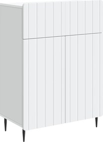 vidaXL Πλαϊνό γραφείο Λευκό 66 x 34,5 x 92 εκ. Επεξεργασμένο Ξύλο