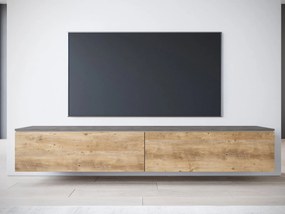Έπιπλο τηλεόρασης  Lowboard D 180-Φυσικό - Ανθρακί