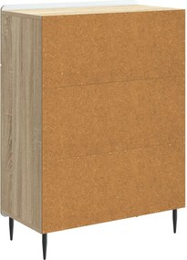 vidaXL Πλαϊνό γραφείο Sonoma Δρυς 66 x 34,5 x 92 εκ.