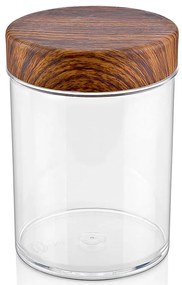 Βάζο Αποθήκευσης 10826 200ml Clear-Brown Evelin Polystyrene