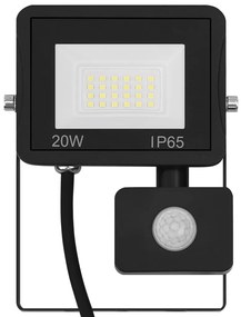 vidaXL Προβολέας LED με Αισθητήρα Θερμό Λευκό 20 W