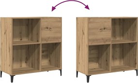 vidaXL Δισκοθήκη τεχνίτης Δρυς 84,5 x 38 x 89εκ από Επεξεργασμένο Ξύλο