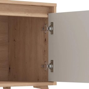 Έπιπλο τηλεόρασης STIRLING 157 3K1F2V Artisan Oak - Cashmere 157x40x53εκ. 157x40x53 εκ.