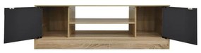 Έπιπλο τηλεόρασης Sasa σε oak-ανθρακί απόχρωση 120x35x41.5εκ 120x35x41.5 εκ.