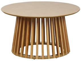 Τραπέζι σαλονιού Domonic  mdf/pw σε φυσική απόχρωση Φ80x45εκ