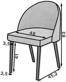 Καρέκλα Colossus 84  (2 τεμάχια)