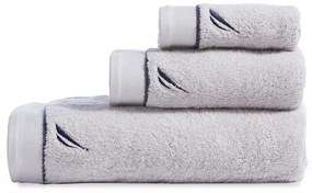 Πετσέτα Προσώπου (50x90) Nautica By Nef-Nef Homeware Nau Coast Silver 600gsm