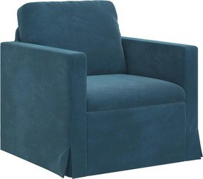 vidaXL Καναπές Μπλε 78 x 78 x 80 εκ. Βελούδο