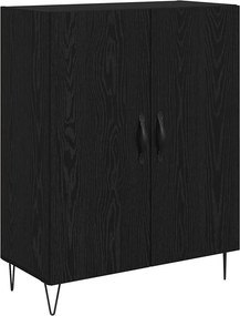 vidaXL Highboard Λευκός και Μαύρος Δρυς 69,5 x 34 x 180 εκ.
