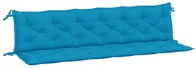 vidaXL Μαξιλάρια Πάγκου Κήπου 2 τεμ. γαλάζιο 200x50x7cm Ύφασμα Oxford