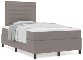 vidaXL Κρεβάτι Box Spring με Μαξιλάρι Ταύρος 120x200 εκ Υφάσματος
