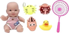 Κούκλα μωρό με σετ παιχνιδιών μπάνιου - 0812-2708 - 917415
