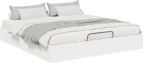 vidaXL Κρεβάτι Οθωμανικού Τύπου Λευκό 160 x 200 cm