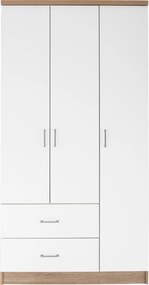 ΝΤΟΥΛΑΠΑ 3ΦΥΛΛΗ ME 2 ΣΥΡΤΑΡΙΑ CAESAR HM340.06 SONAMA - ΛΕΥΚO 89x42,5x181 εκ.