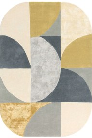 Χαλί Matrix 76 Oval Sunset Yellow-Grey Asiatic London 200X300cm