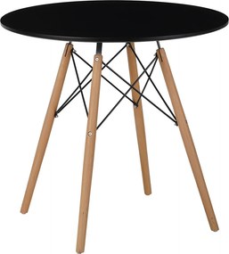 Τραπέζι Κουζίνας (Φ80x75) Spitishop Urban Black