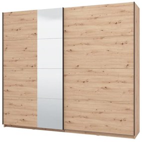 Ντουλάπα Συρόμενη GARD 200 OG Δίφυλλη με Καθρέπτη Artisan Oak 245x61x218εκ. 245x61x218 εκ.