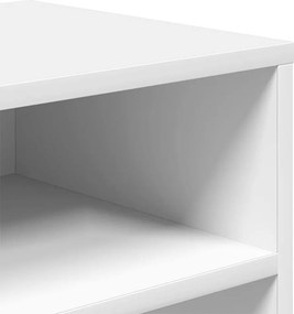 vidaXL Βιβλιοθήκη Λευκή 66x31x80 εκ. από Επεξεργασμένο Ξύλο