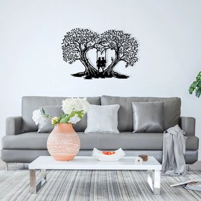 Decorative Metal Wall Accessory Love Black