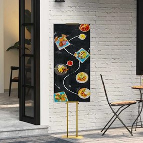 VidaXL Εκθεσιακές Οθόνες Χρυσό 30 x 23,5 x 210 εκ Ατσάλι